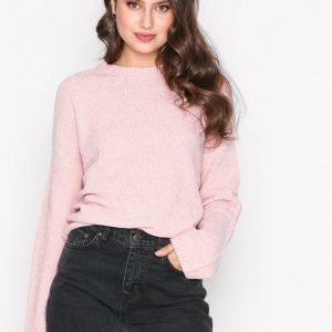 Nly Trend Chenille Perfect Knit Neulepusero Vaalea Pinkki