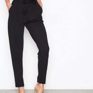 Nly Trend Dressed Tie Pants Housut Musta