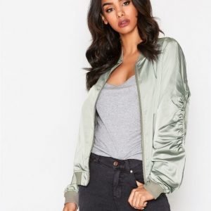 Nly Trend Easy Bomber Jacket Takki Vaaleanvihreä