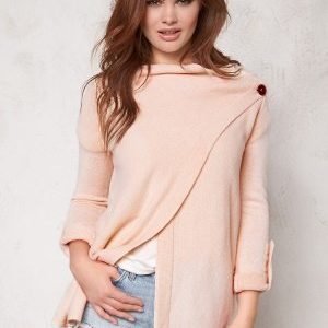 Object Deanna L/S Knit Cardigan Pink Champagne