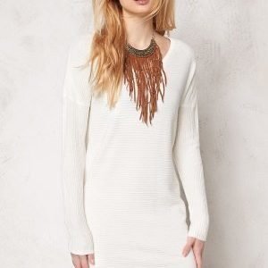 Object Nadine L/S Knit Dress Egret