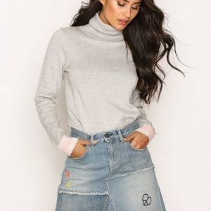 Odd Molly Band Jeans Skirt Minihame Mid Blue
