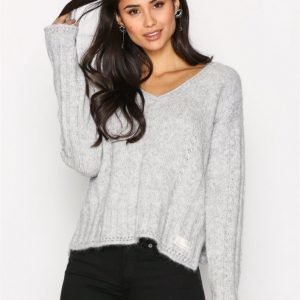 Odd Molly Clockwise Sweater Neulepusero Light Grey Melange