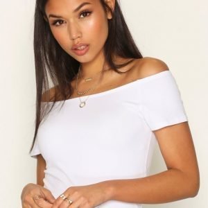 Only Onllive Love Ss Off Shoulder Top No Pusero Valkoinen