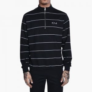 Polar Skate Co. Striped Zip Neck