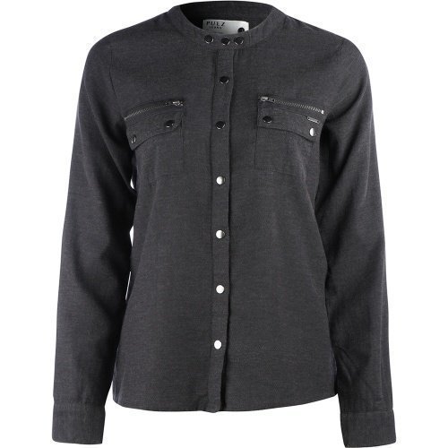 Pulz Cora l/s shirt Dark Grey