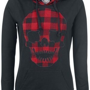 R.E.D. By Emp Checkered Detail Hoody Naisten Huppari