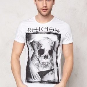 Religon Skully Belly SS Tee White