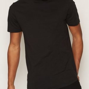 River Island Curve Hem T-paita Black