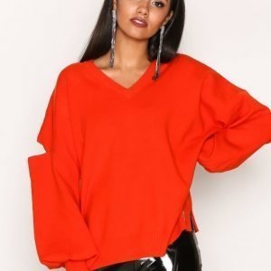 River Island Decon Neck Jumper Neulepusero Red