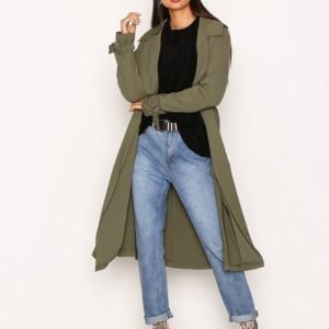 River Island Duster Trench Coat Takki Khaki