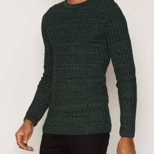 River Island Rathsman Twisted Rib Pusero Dark Green