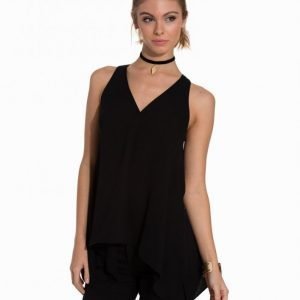 River Island Sl Hem Vest Paita Black