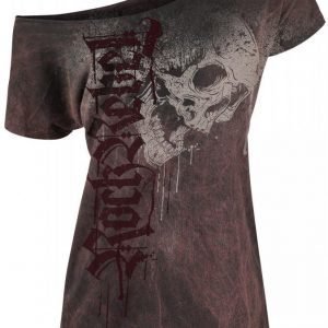 Rock Rebel By Emp Drops Skull Shirt Naisten T-paita
