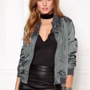 Rut & Circle Linda Bomber Jacket Dk Grey