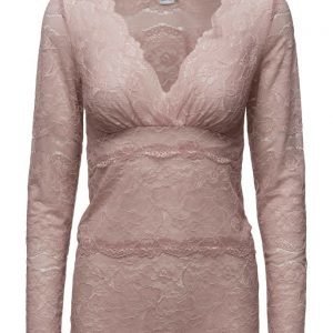 Saint Tropez Long Sleeve Lace Top pitkähihainen pusero