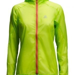 Salomon Fast Wing Hoodie W Granny Green tuulitakki