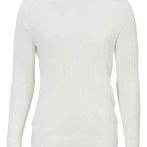 Selected Homme Clay Cable crew neck Marshmallow