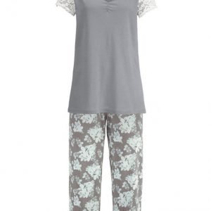 Simone Pyjama Harmaa / Minttu / Ecru