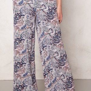 Soaked In Luxury Dora Pant Blue Paisley Print