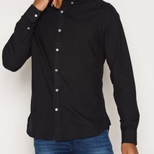 Solid Edem Shirt Kauluspaita Black