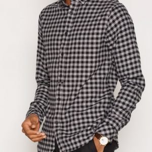 Solid Edgars Shirt Kauluspaita Black