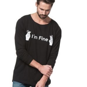 Speechless I'm Fine Longsleeve Black