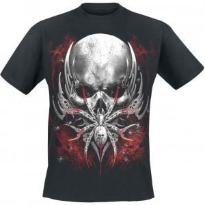 Spiral Spider Skull T-paita