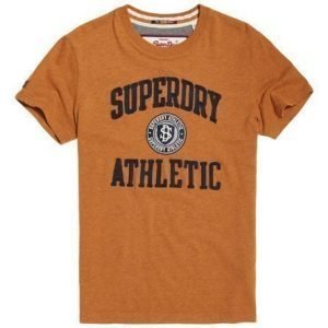 Superdry Applikoitu T-paita Keltainen