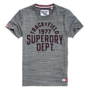 Superdry Lyhythihainen Trackster T-paita Harmaa