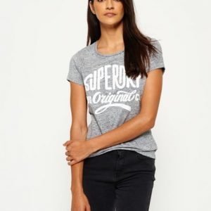 Superdry Mfg Twisted T-paita Laivastonsininen