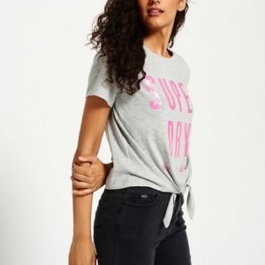 Superdry Ny Sport Knot T-paita Vaaleanharmaa