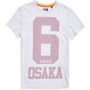 Superdry Osaka 6 Micro Dot T-paita Vaaleanharmaa