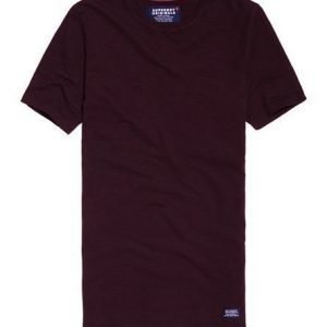 Superdry Pitkähelmainen Originals T-paita Purppura