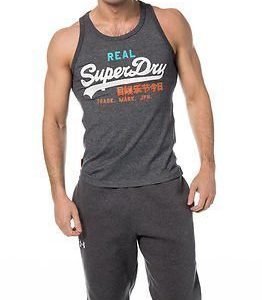 Superdry Vintage Logo Tri Vest Montana Black Jasp