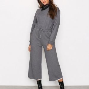 T By Alexander Wang Dry French L / S Jumpsuit Heather Grey