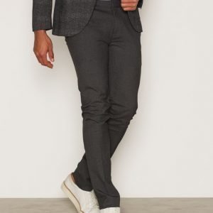 Topman Charcoal Ultra Skinny Fit Smart Trousers Pukuhousut Charcoal