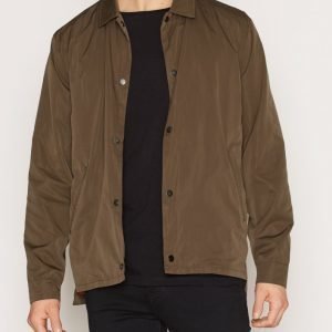 Topman LTD Khaki Nylon Mix Coach Jacket Takki Khaki