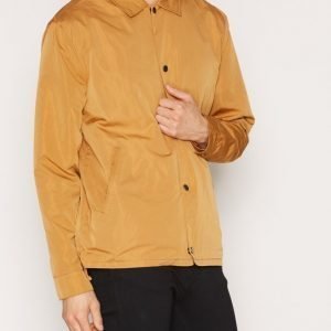 Topman LTD Mustard Nylon Mix Coach Jacket Takki Yellow