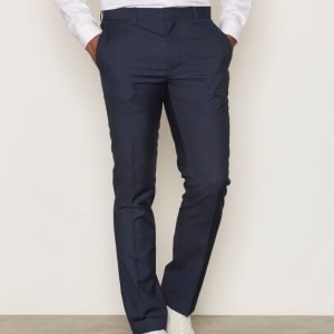 Topman Mid Blue Skinny Fit Suit Trousers Pukuhousut Mid Blue