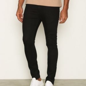 Topman Mid Wash Stretch Slim Jeans Farkut Black