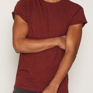 Topman Salt and Pepper Muscle Fit Roller T-Shirt T-paita Red