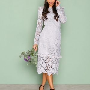 True Decadence Lace Longsleeve Dress Kotelomekko Light Grey