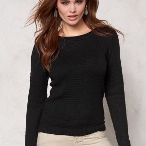 VILA Share knit top Black