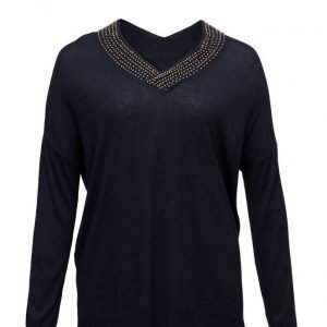 Violeta by Mango Beaded Wool-Blend Sweater neulepusero