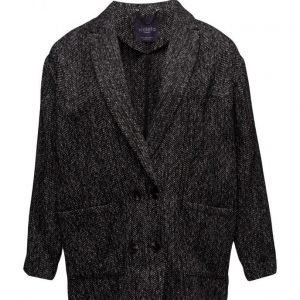 Violeta by Mango Flecked Wool-Blend Blazer bleiseri