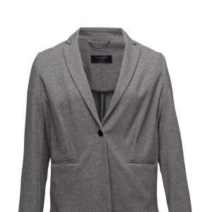 Violeta by Mango Herringbone-Pattern Cotton Blazer bleiseri