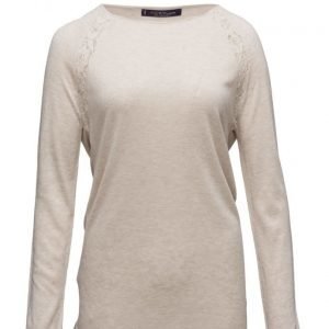 Violeta by Mango Lace Panels Sweater neulepusero