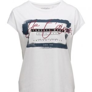 Violeta by Mango Message Cotton T-Shirt