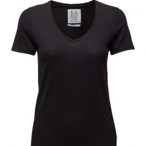 Zoe Karssen Loose Fit Low V-Neck Tee